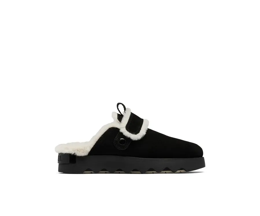 obrazek 1 Sorel Kapcie Viibe Clog Suede Cozy 2048521010 Czarny