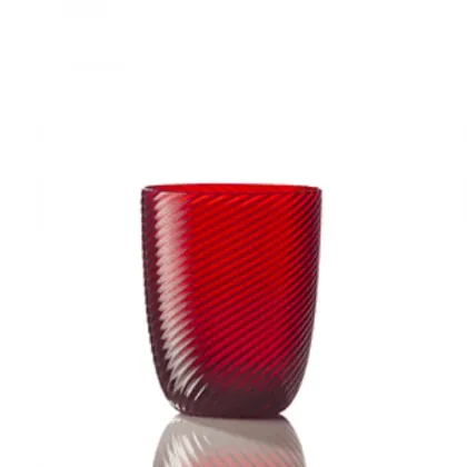 Zdjęcie Fenomenalna szklanka do wody w kolorze czerownym ze szkła Murano