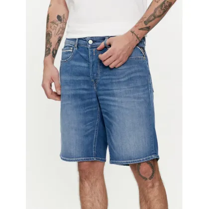 Zdjęcie Replay Szorty jeansowe M1072 .000.573 Niebieski Regular Fit REPLAY