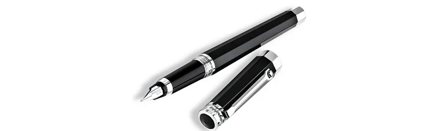 obrazek 2 NeroUno Black Resin Fountain Pen Montegrappa