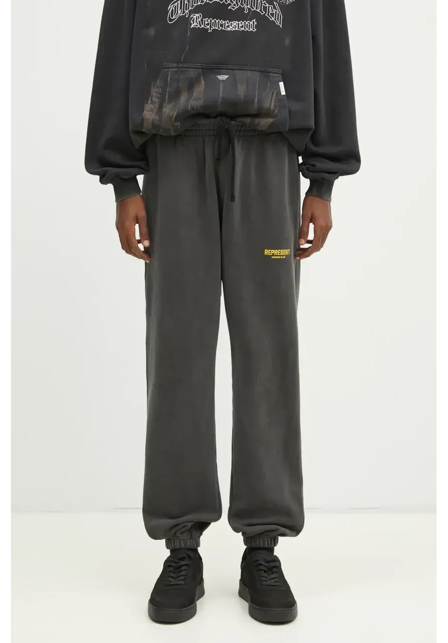 obrazek 1 Represent spodnie dresowe bawełniane Owners Club Sweatpant męskie kolor szary gładkie OCM41116.4734