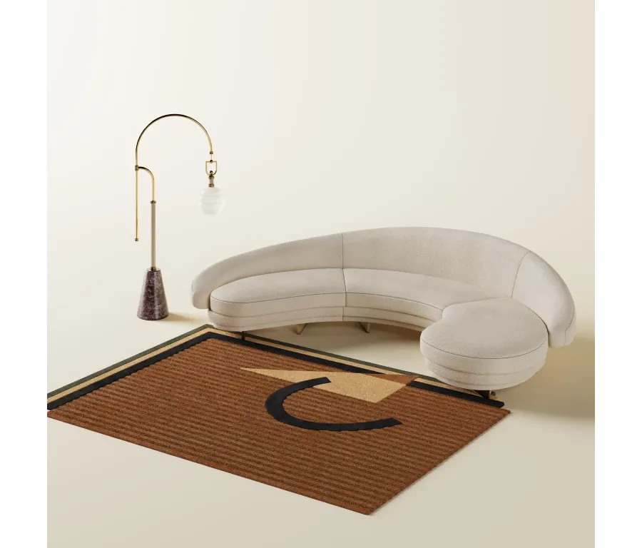 obrazek 7 Piękna stylowa sofa o obłym kształcie