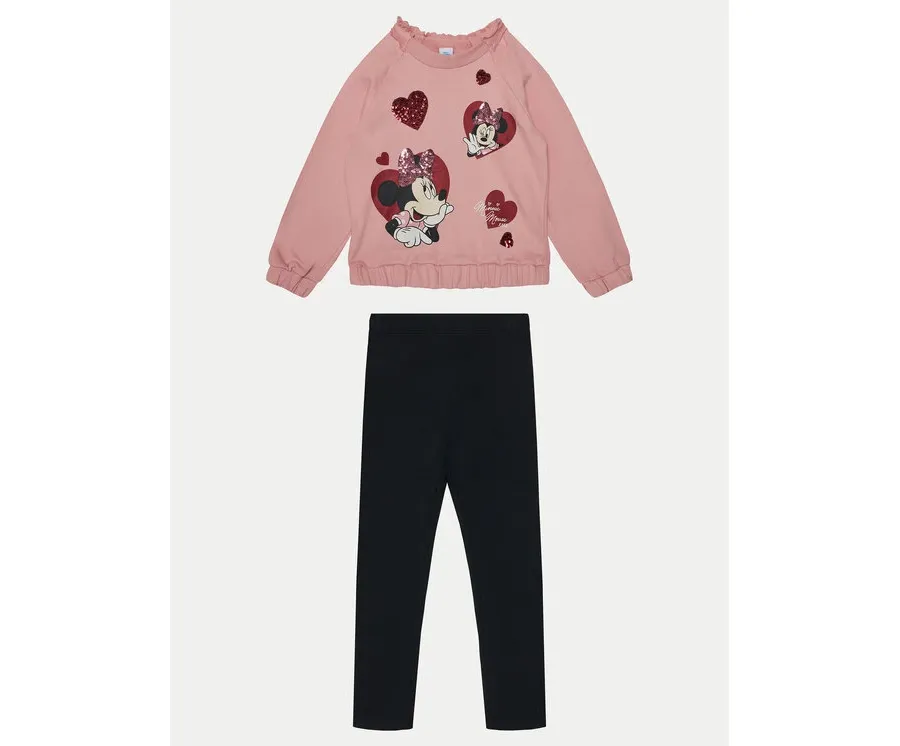 obrazek 1 OVS Komplet bluza i legginsy 2144388 Różowy Regular Fit