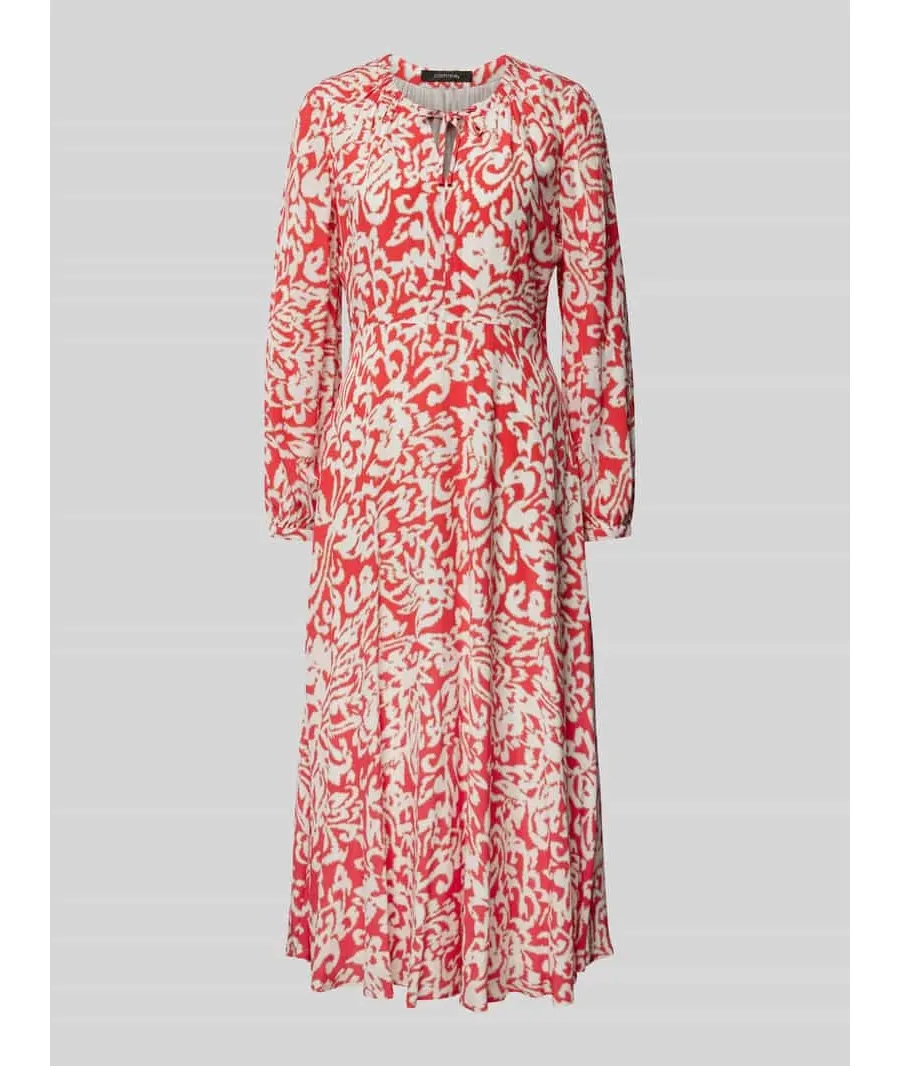 obrazek 1 Sukienka midi z wycięciem w kształcie łezki