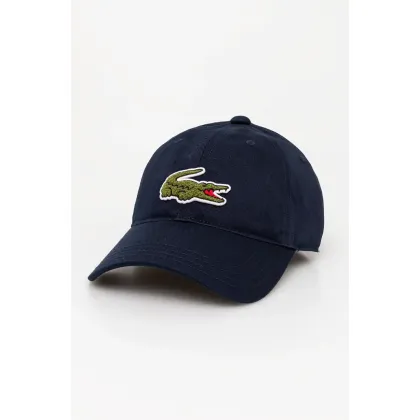 Zdjęcie Lacoste czapka z daszkiem kolor granatowy z aplikacją RK3186