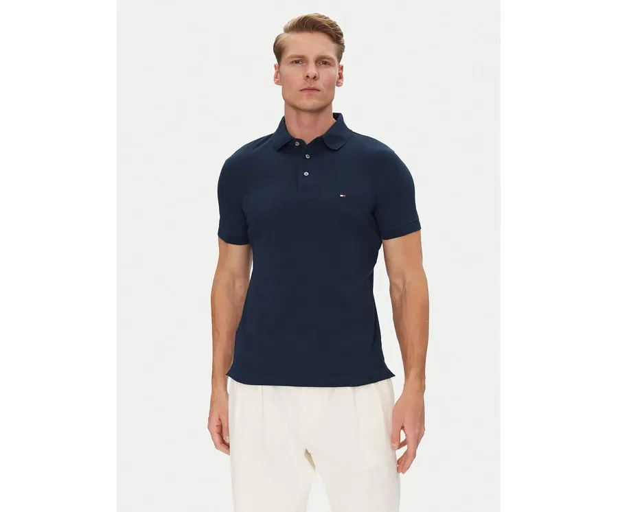 obrazek 1 Tommy Hilfiger Polo 1985 MW0MW17771 Granatowy Slim Fit