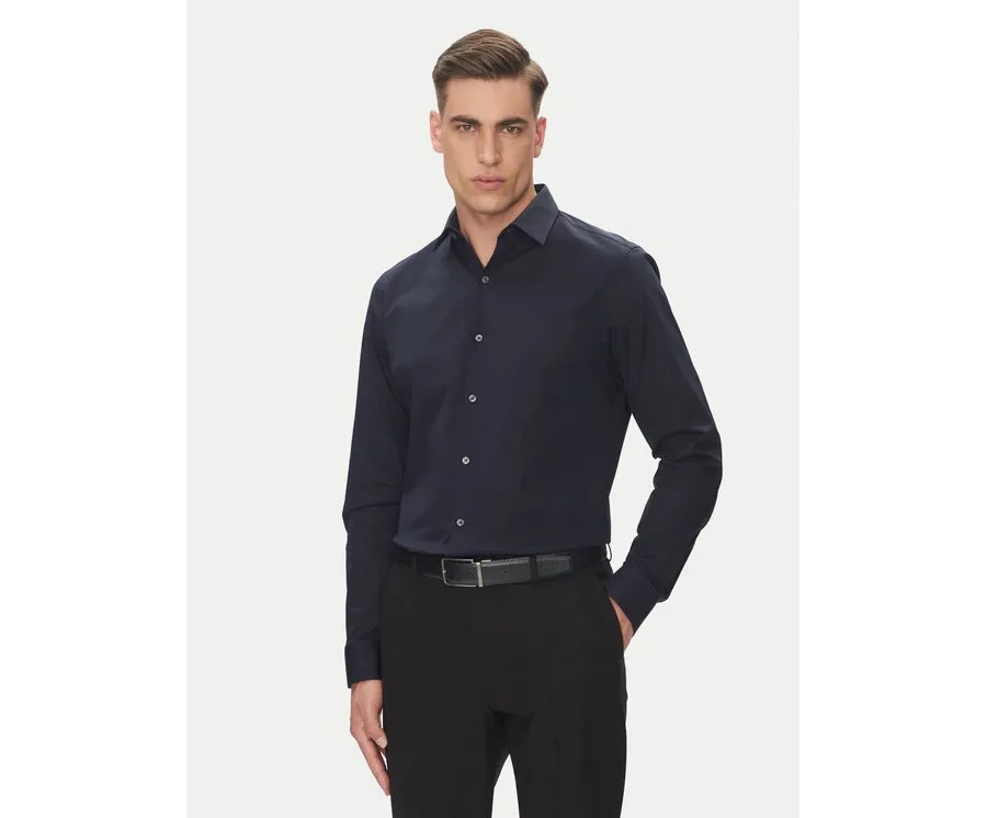 obrazek 1 Calvin Klein Koszula Essential LV019EU000 Granatowy Slim Fit