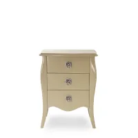 Zdjęcie Praktyczny stolik nocny z 3 szufladami włoskiego producenta - H.67x L.52 x P.37 cm