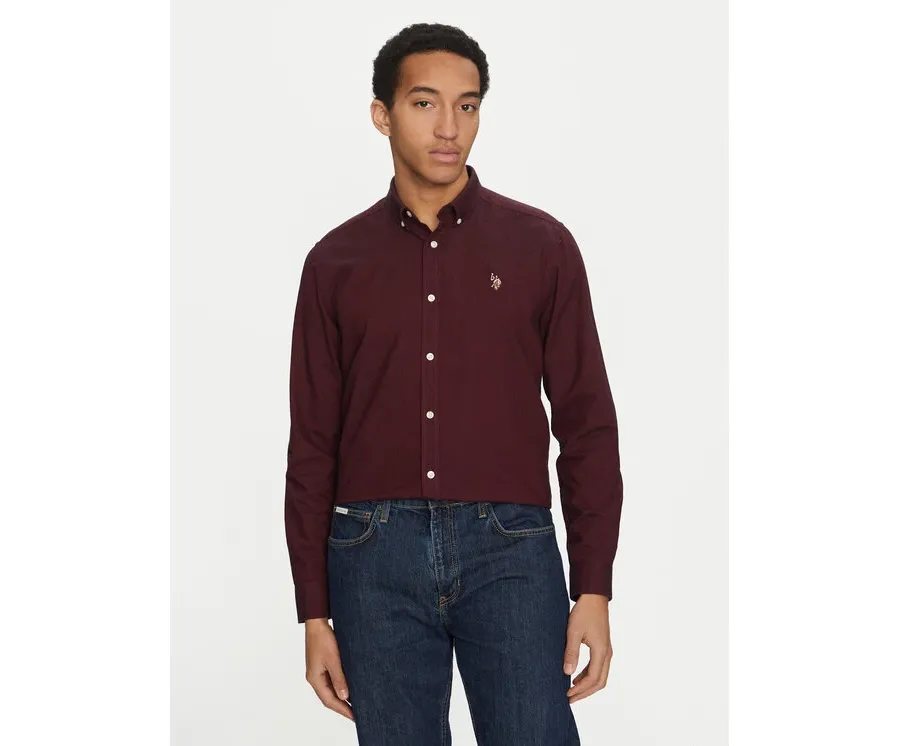 obrazek 1 U.S. Polo Assn. Koszula MUP3247 Bordowy Slim Fit