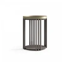 Picture A tall coffee table with a unique design for the living room