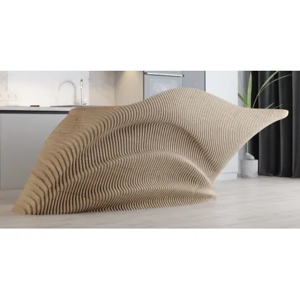 Zdjęcie Designerska wyspa kuchenna ze sklejki