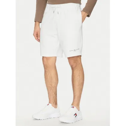Zdjęcie Tommy Hilfiger Szorty sportowe Small Logo MW0MW38698 Biały Regular Fit