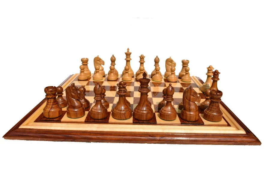 obrazek 2 Luksusowy drewniany zestaw szachowy - The Chess Empire