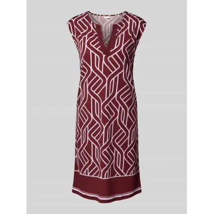 Zdjęcie Sukienka o długości do kolan z kołnierzem z lamówką