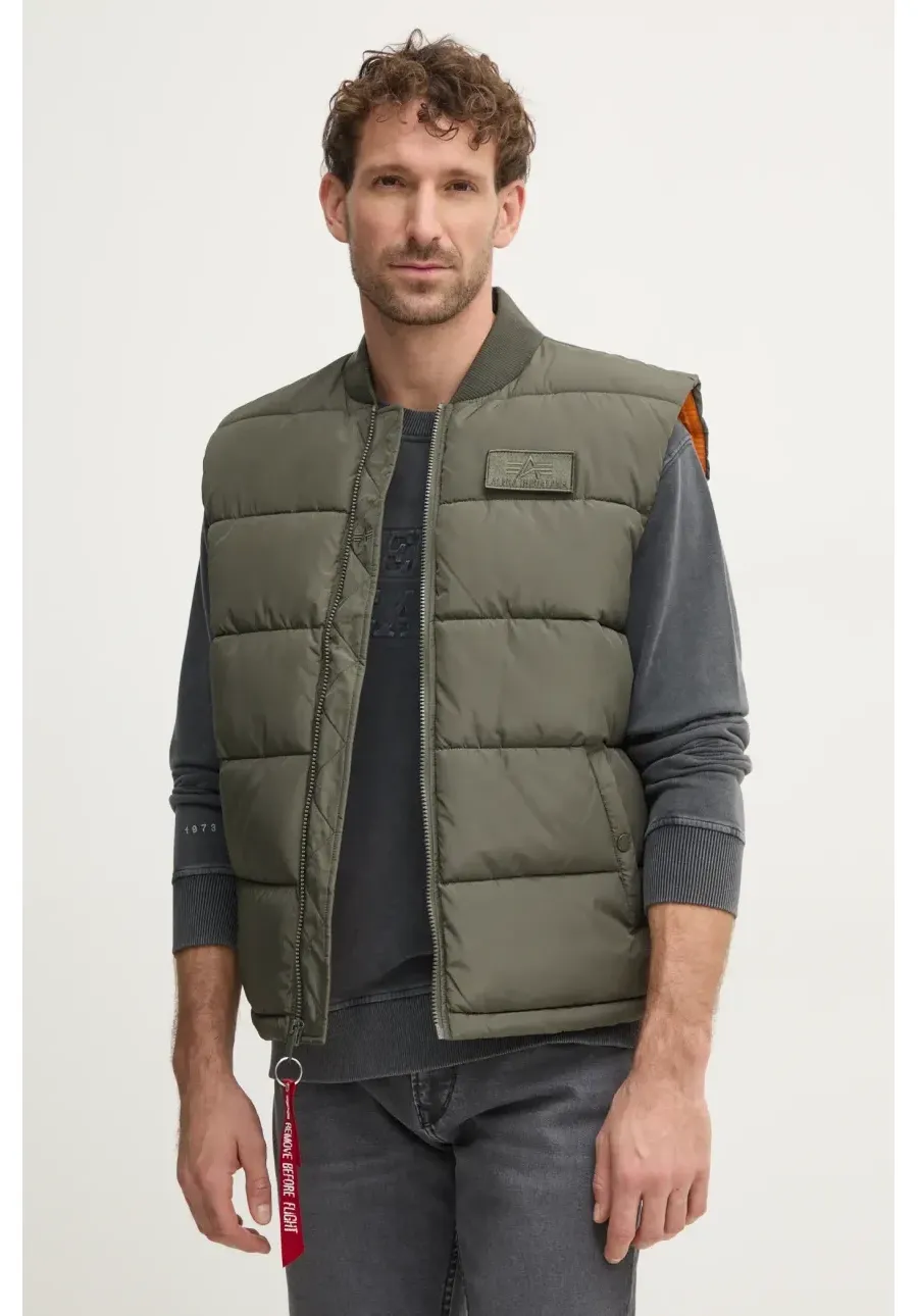 obrazek 1 Alpha Industries bezrękawnik Puffer Vest męski kolor zielony przejściowy 118109.142-ZIELONY