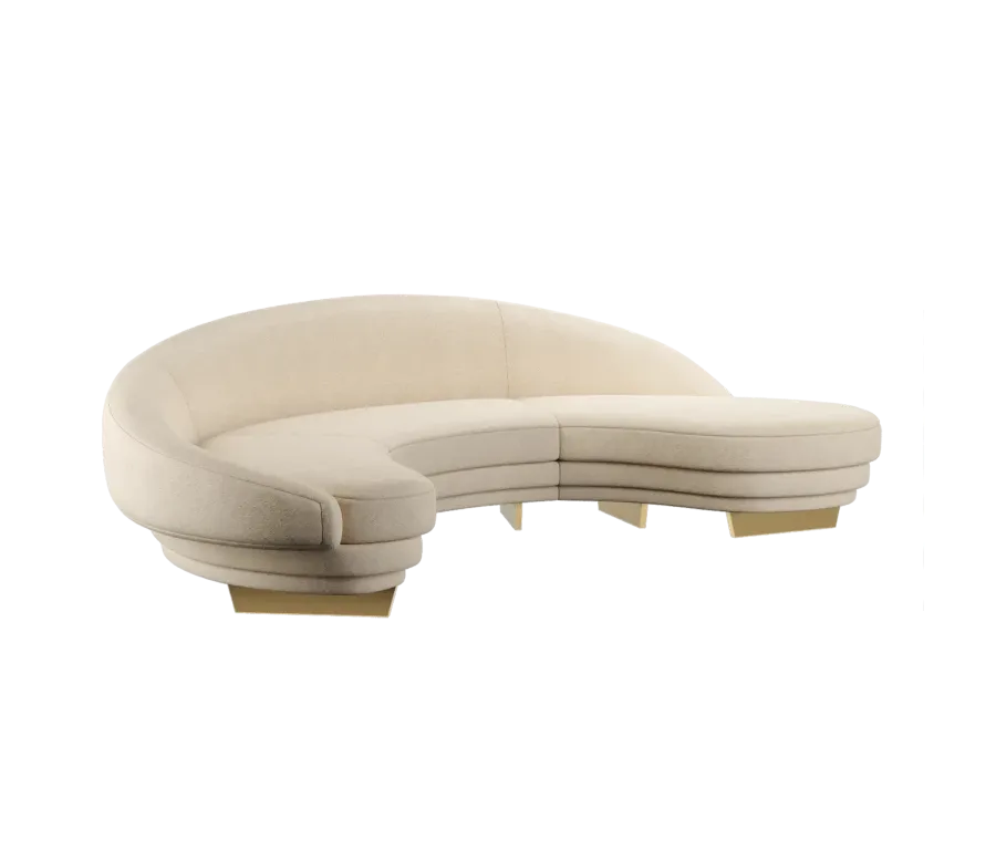 obrazek 2 Piękna duża sofa o organicznym kształcie