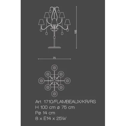 Picture Stylish lamp with chrome brass ribbons with white lampshades - Il Paralume Marina