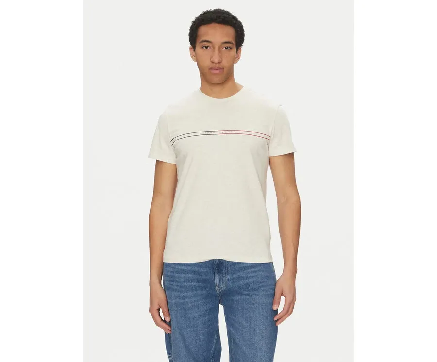 obrazek 1 Tommy Jeans T-Shirt Entry Graphic DM0DM20779 Beżowy Slim Fit