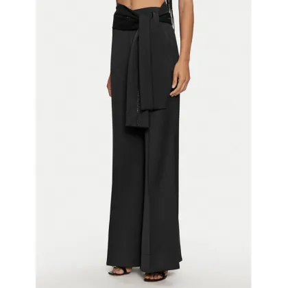 Zdjęcie ACCESS FASHION Spodnie materiałowe 44-5104-202 Czarny Flare Fit