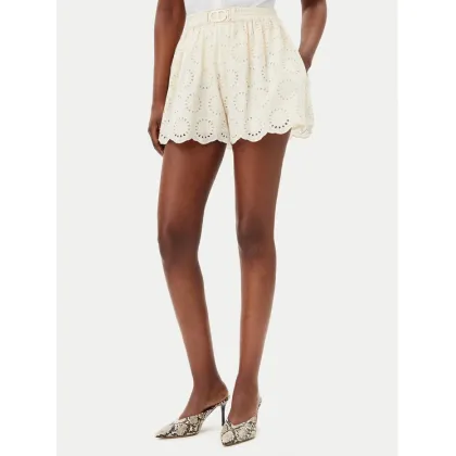 Zdjęcie TWINSET Szorty materiałowe 251TT2363 Écru Loose Fit