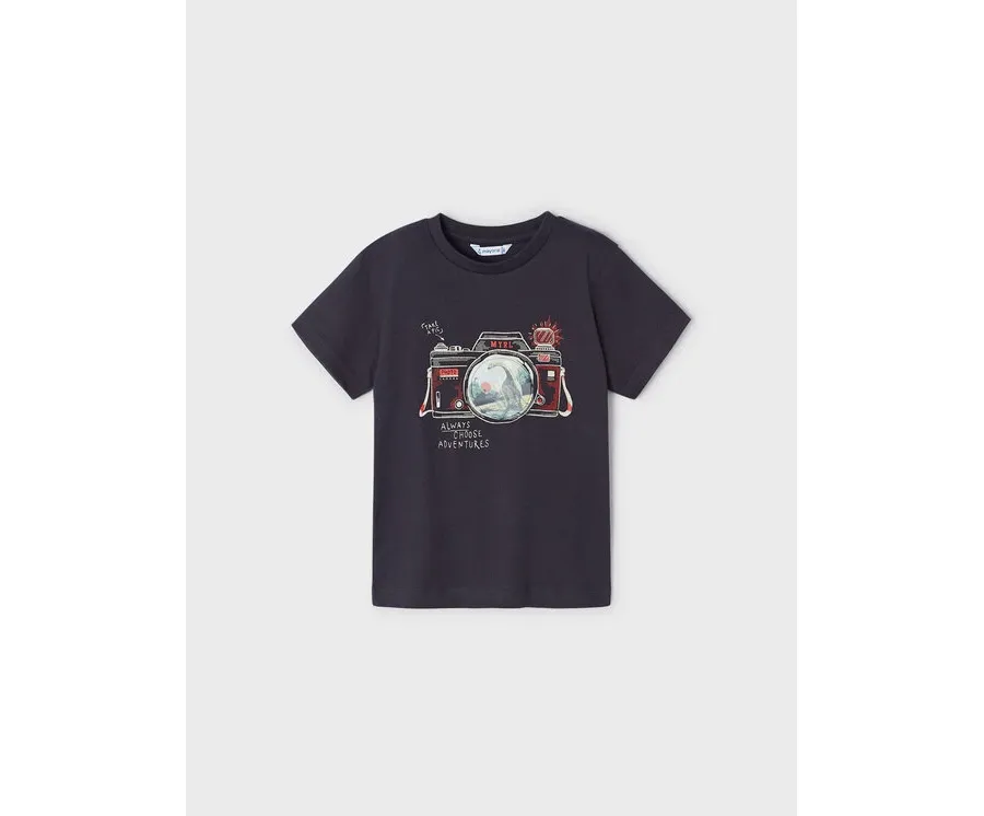 obrazek 1 Mayoral T-Shirt 3003 Czarny Regular Fit