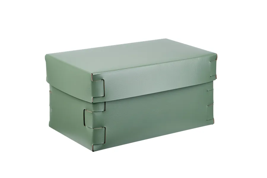 obrazek 1 Eleganckie pudełko Snob 25x15xH13,5 cm w wyjątkowym kolorze eukaliptusa