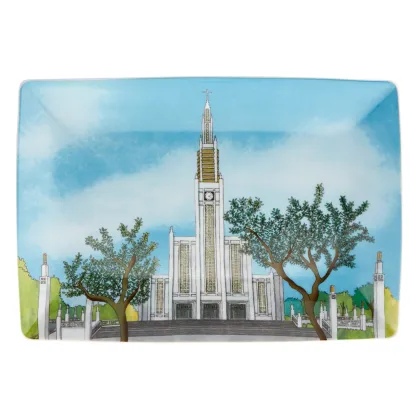 Zdjęcie Talerz wykonany z porcelany z widokiem katedry – Vista Alegre