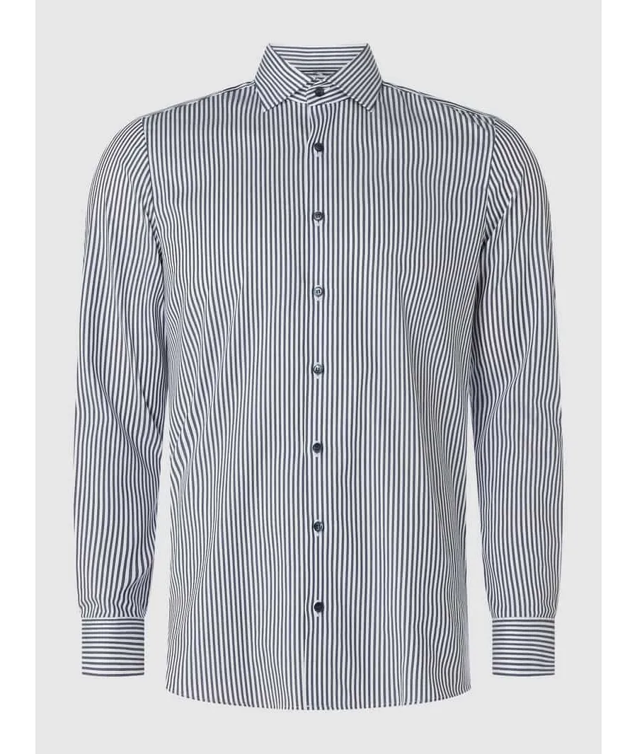 obrazek 1 Koszula biznesowa o kroju slim fit z diagonalu