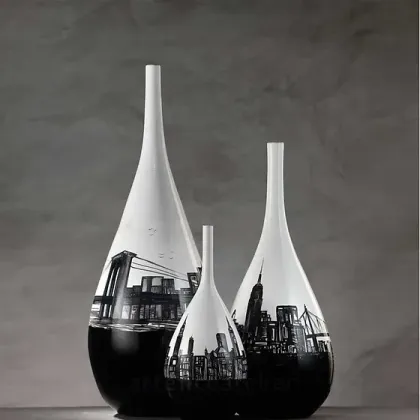 Zdjęcie Ceramiczny wazon z panoramą Nowego Jorku