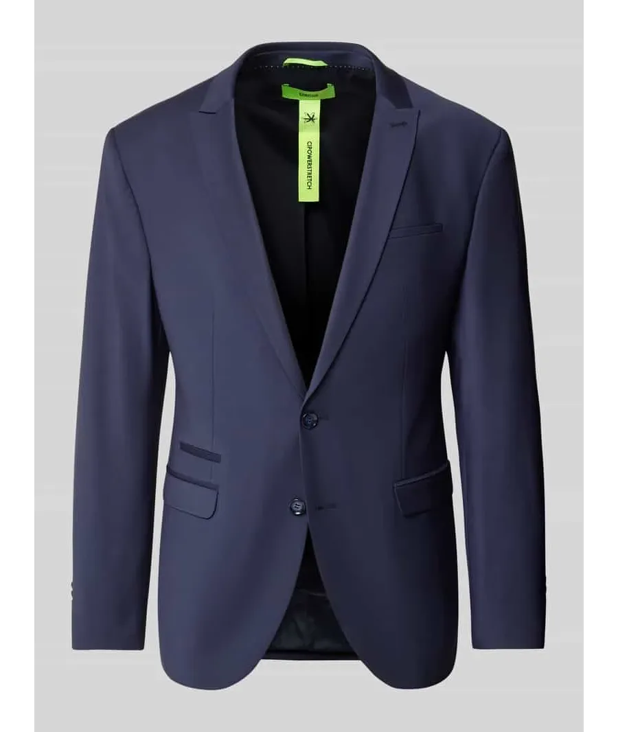 obrazek 1 Marynarka zapinana na 2 guziki o kroju slim fit z dodatkiem streczu model ‘CiCastello’ ‘CIPOWERSTRETCH’