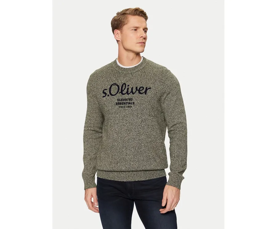 obrazek 1 s.Oliver Sweter 2152697 Zielony Regular Fit