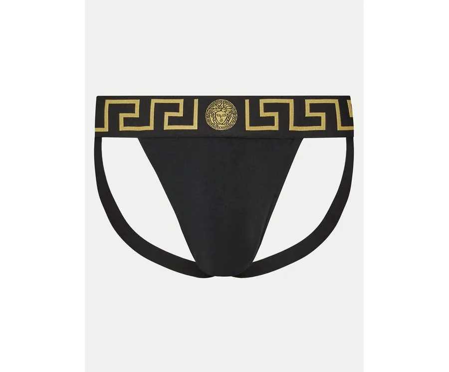 obrazek 1 Versace Slipy Jock Strap AUU01017 1A10011 Czarny