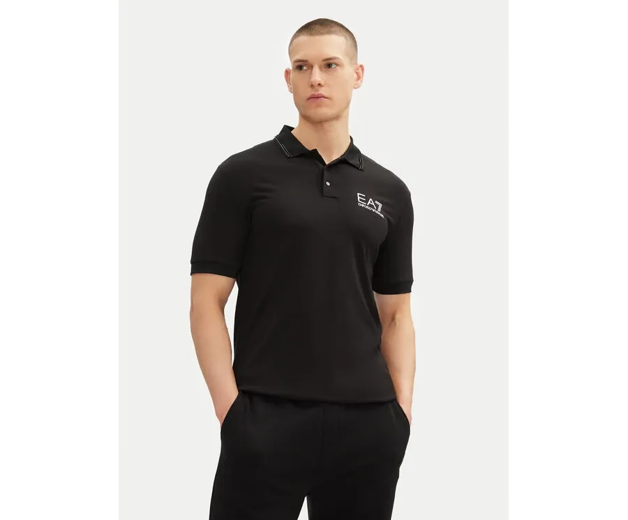obrazek 1 EA7 Emporio Armani Polo 7M000300 AF13739 UC001 Czarny Slim Fit