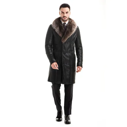 Picture Elegant men's coat made of lambskin - A&A Vesa