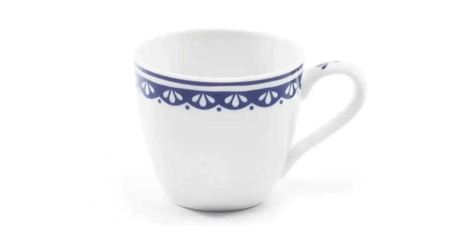 obrazek 1 Stylowa filiżanka do espresso z porcelany z delikatnym niebieskim zdobieniem – Leander