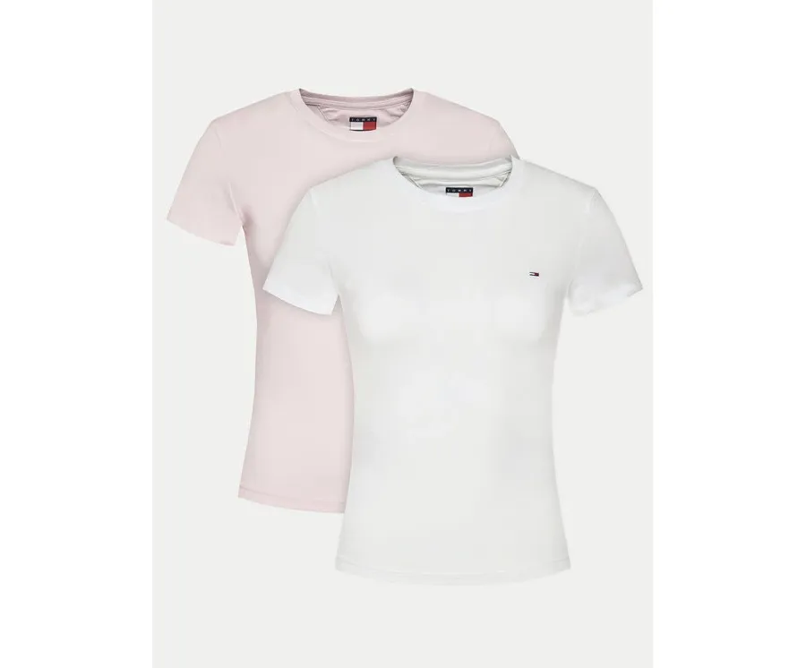 obrazek 1 Tommy Jeans Komplet 2 t-shirtów DW0DW21366 Kolorowy Slim Fit