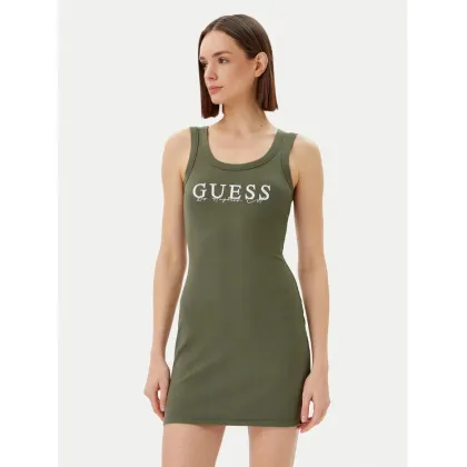 Zdjęcie Guess Sukienka codzienna V5GK06 K8RT2 Zielony Slim Fit
