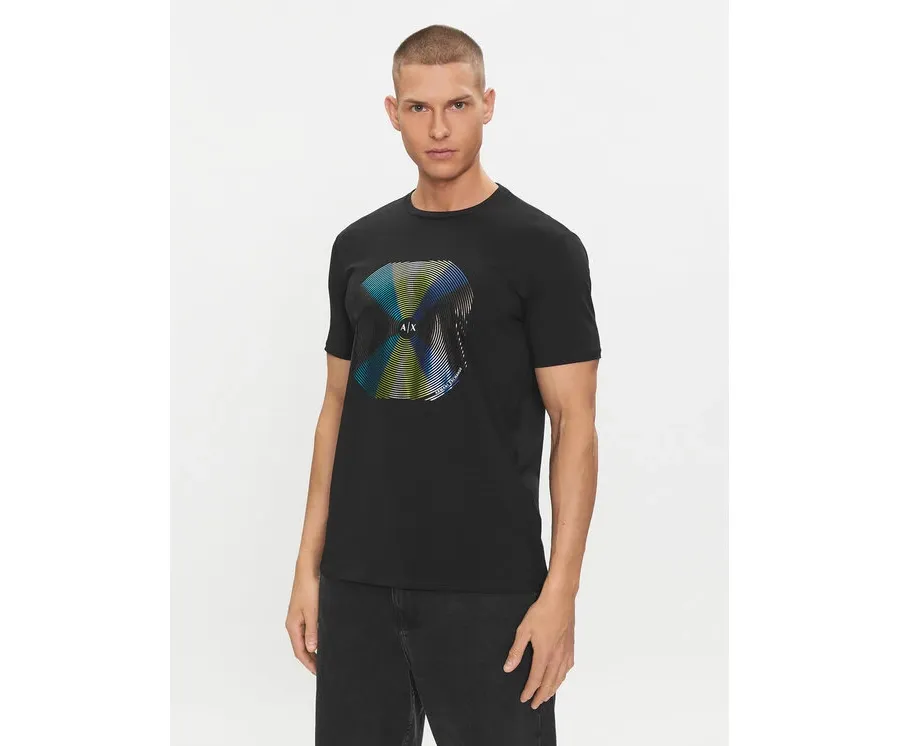 obrazek 1 Armani Exchange T-Shirt 3DZTJK ZJE6Z 1200 Czarny Regular Fit