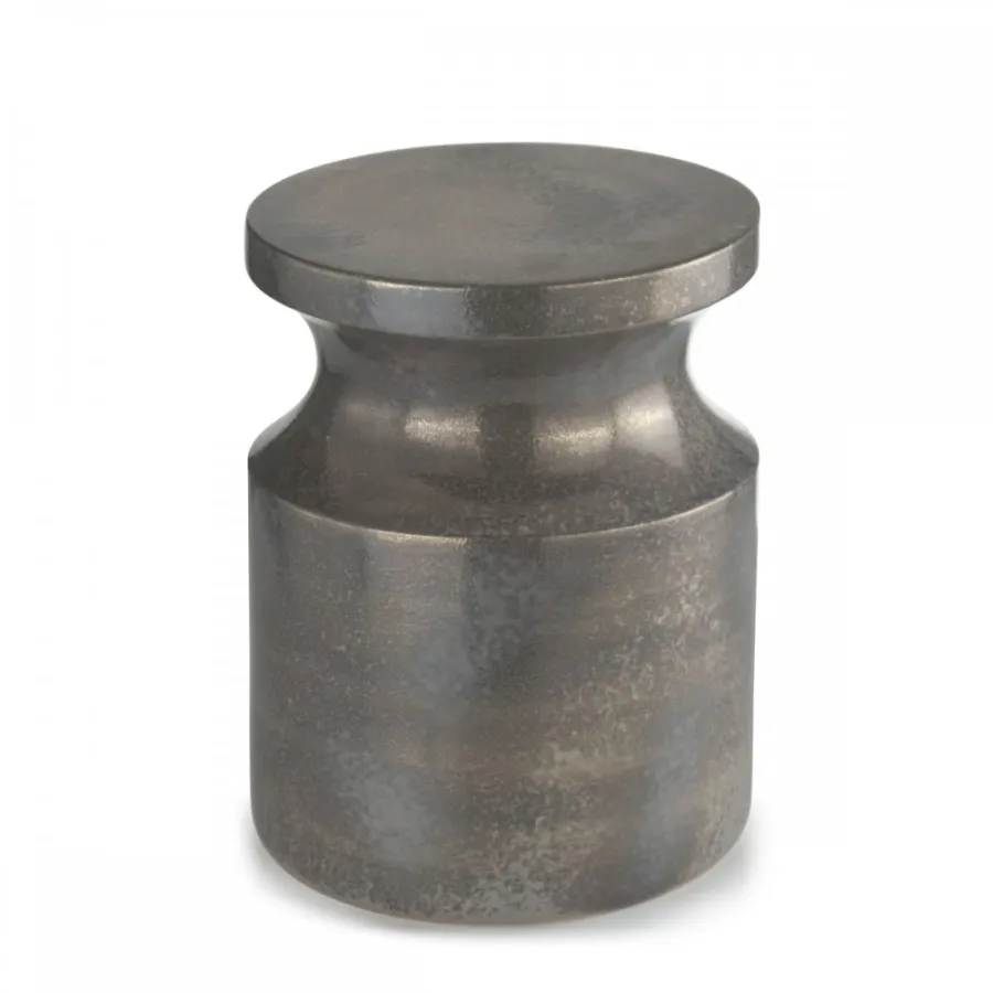 obrazek 1 Wyrafinowany i charakterystyczny stołek z glazurowanej ceramiki H.40xL.30xP.30 cm