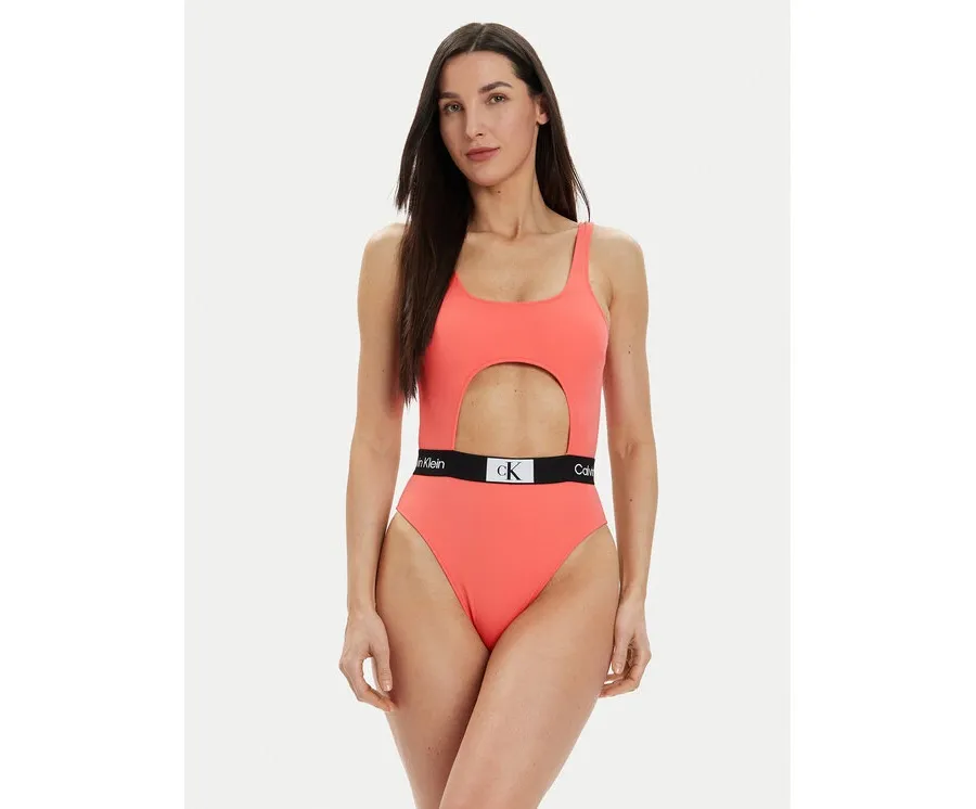 obrazek 1 Calvin Klein Swimwear Strój kąpielowy KW0KW02357 Koralowy