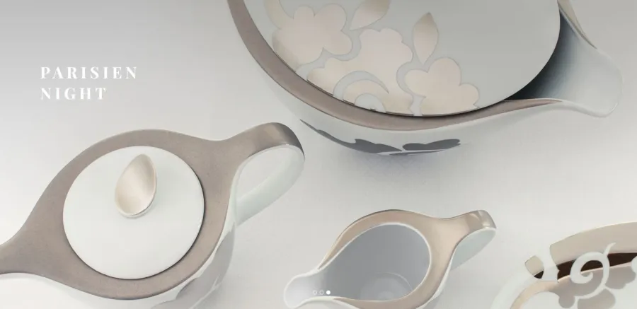 obrazek 4 Elegancka filiżanka do herbaty ze spodkiem z porcelany