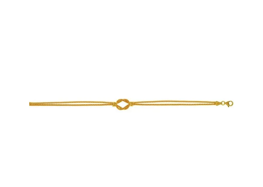 obrazek 1 Piękna damska bransoletka z węzłem 19,5 cm