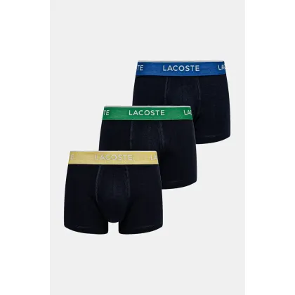 Zdjęcie Lacoste bokserki 3-pack męskie kolor granatowy 5H1297