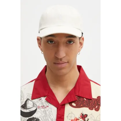 Zdjęcie Norse Projects czapka z daszkiem bawełniana Twill Sports Cap kolor beżowy z aplikacją N80.0001.0203