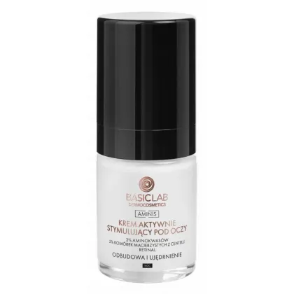 Zdjęcie BasicLab Aminis Stymulujący krem pod oczy na noc 18 ml Basiclab Dermocosmetics