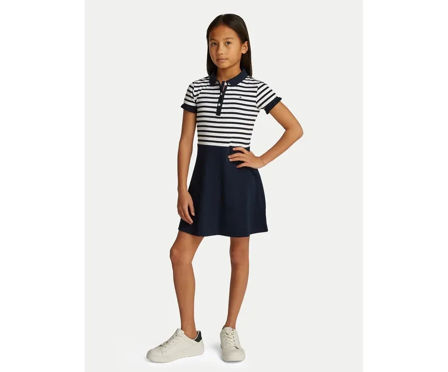 obrazek 1 Tommy Hilfiger Sukienka codzienna Skater KG0KG08484 D Granatowy Regular Fit