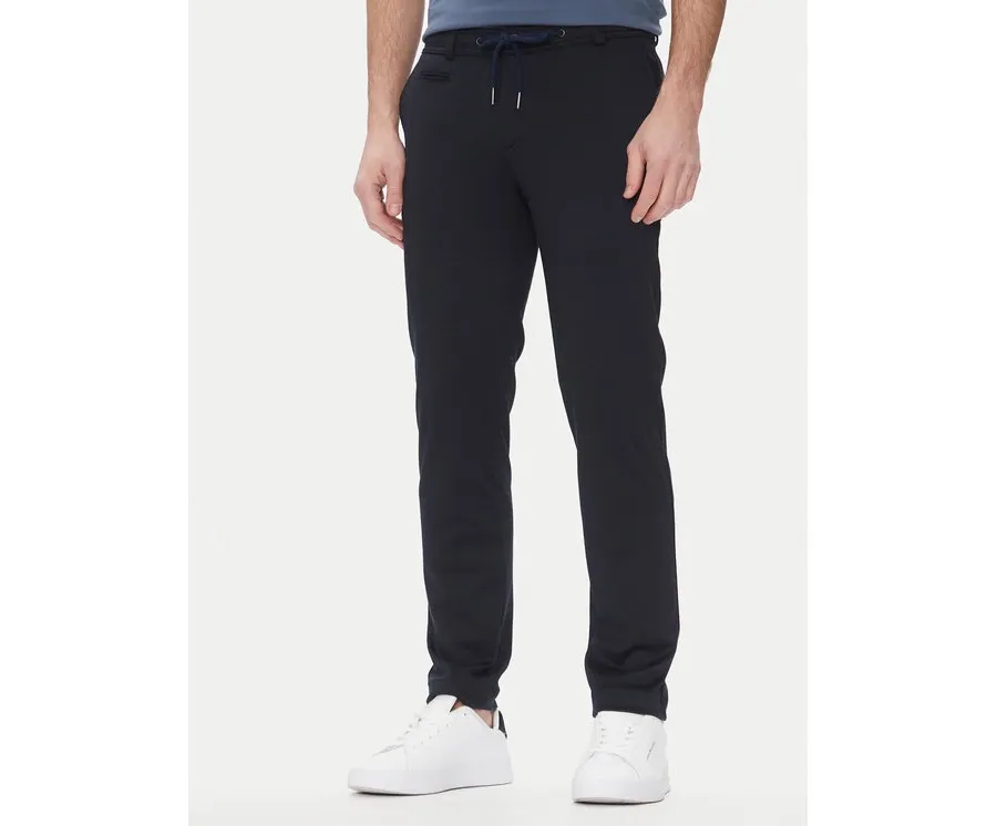obrazek 1 Bugatti Spodnie materiałowe 4036 36827 Granatowy Slim Fit