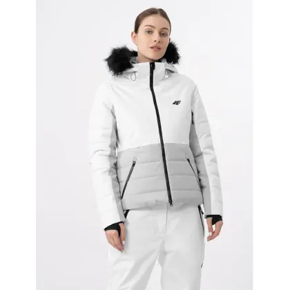 Zdjęcie 4F Kurtka narciarska 4FAW23TTJAF337 Szary Slim Fit