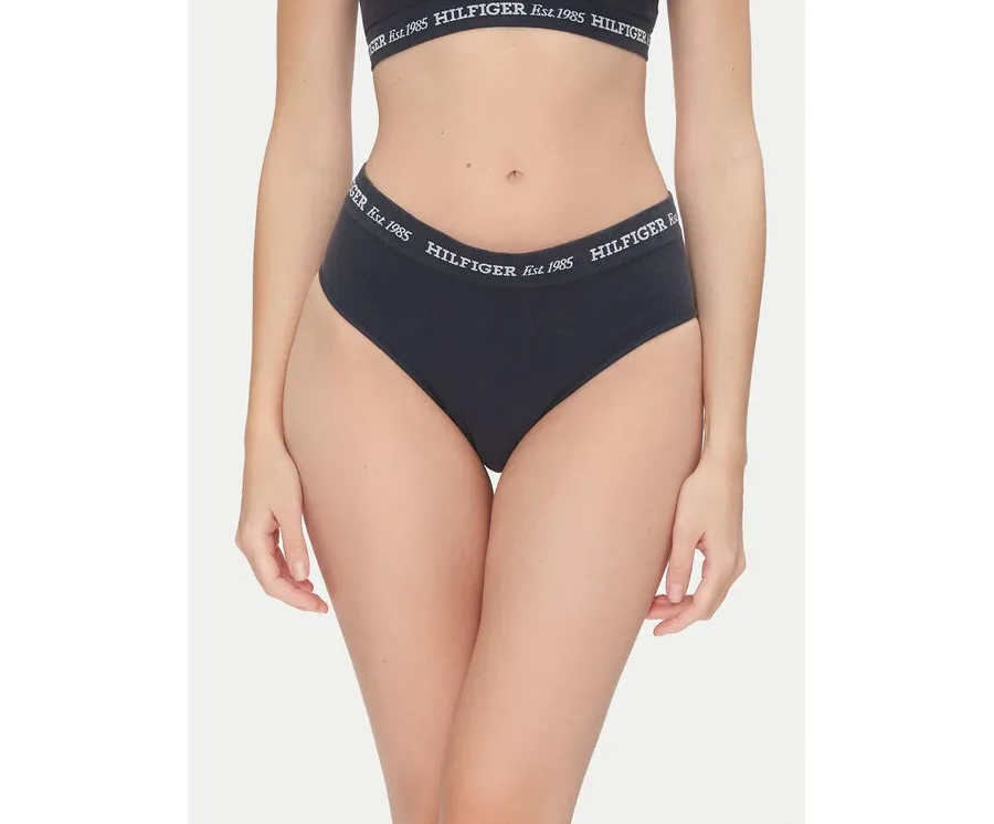 obrazek 1 Tommy Hilfiger Figi klasyczne z wysokim stanem UW0UW05724 Granatowy
