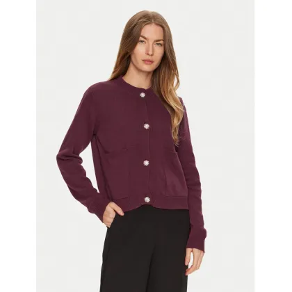 Zdjęcie ViCOLO Kardigan 77100S Bordowy Regular Fit